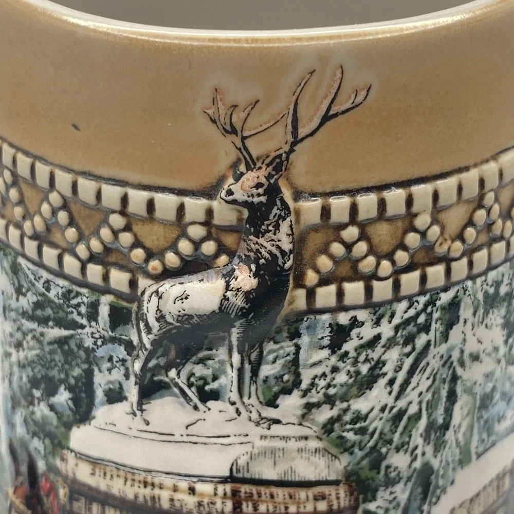 BUDWEISER Holiday Beer Stein 1987 